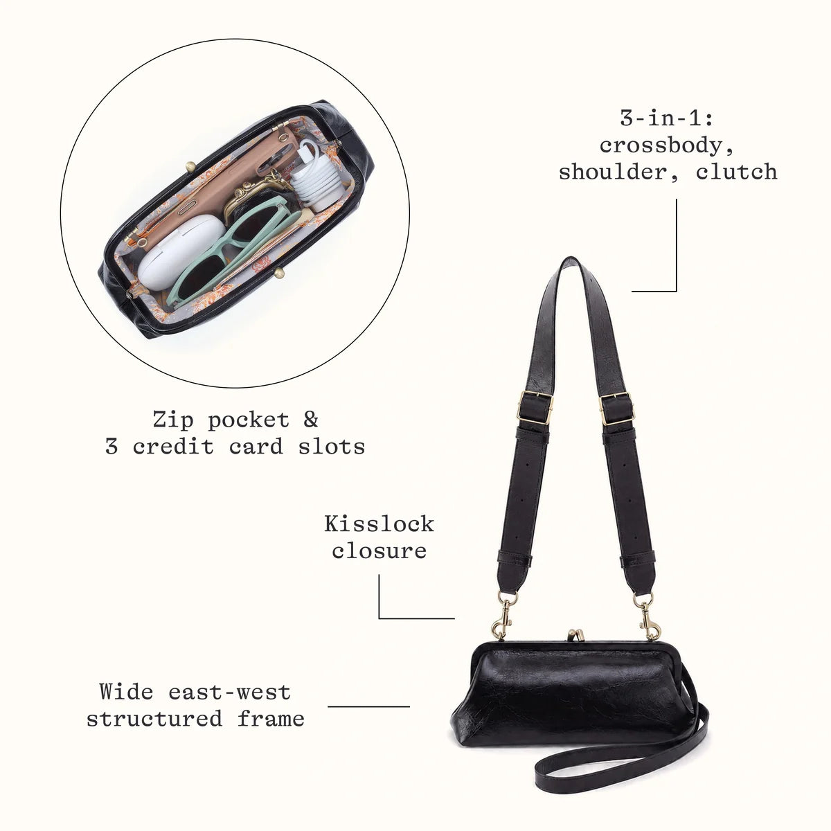 HOBO ALBA SMALL SHLDR PURSE