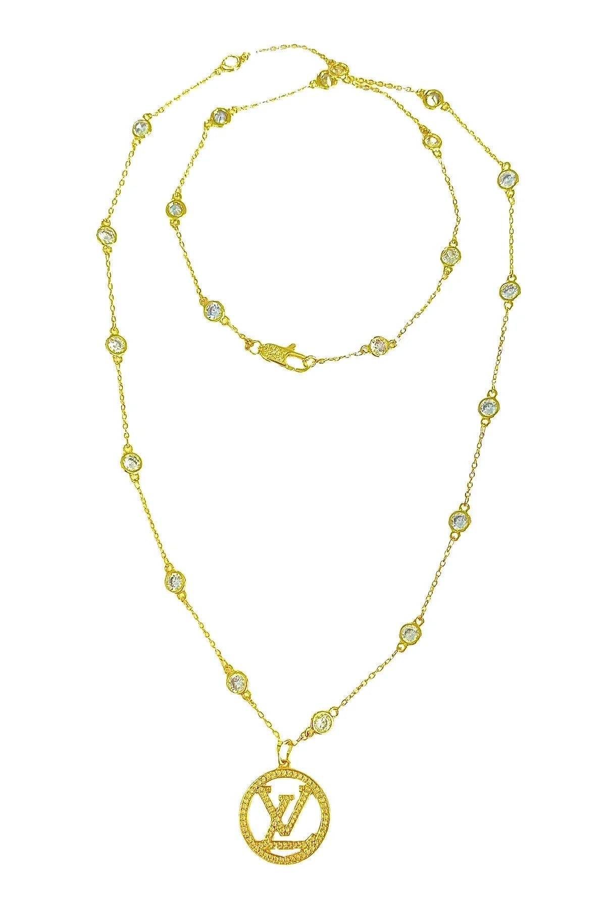 CIMBER LVN18 CZ ROUND NECKLACE