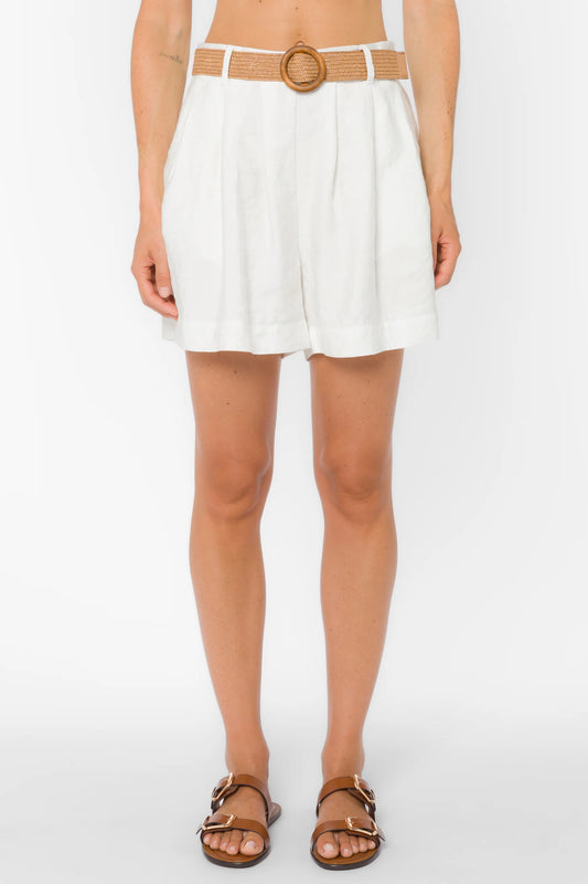VELV 7497 BELTED GAUZE SHORT