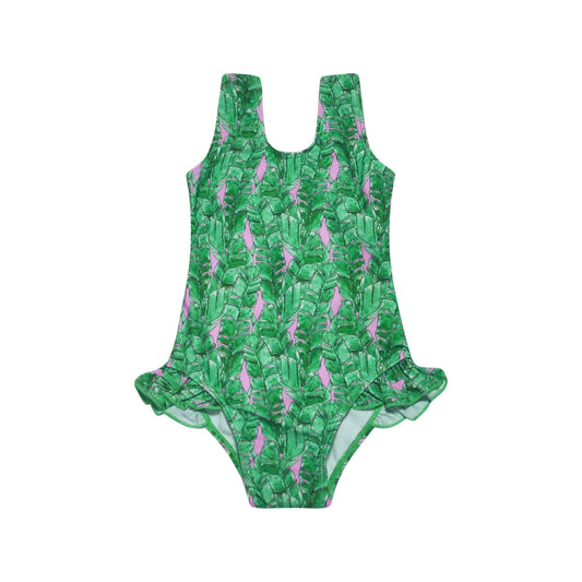 FLAP ONE PIECE RUFL SWIMSUIT
