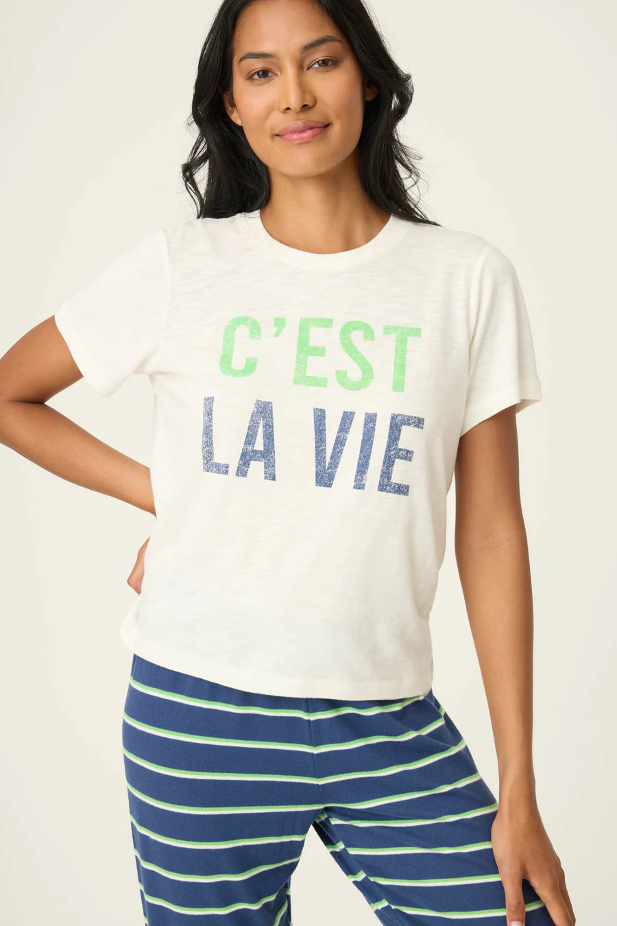 PJS C'EST LA VIE SS TEE