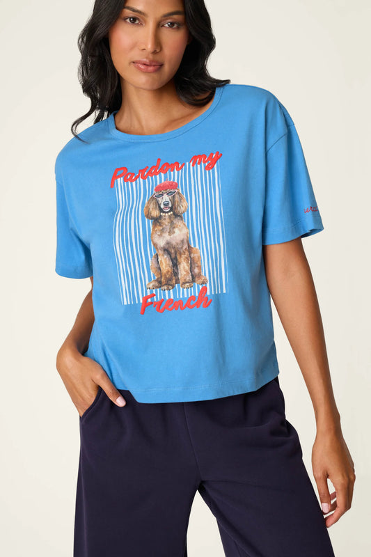 PJS RZCVST C'EST LA VIE  POODLE TEE