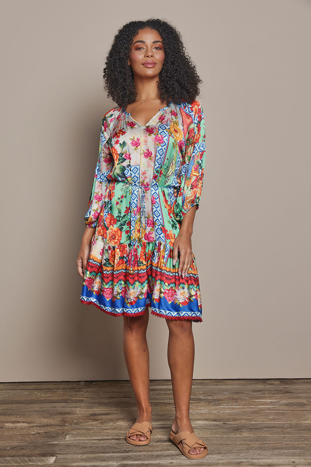 LULA CARLISLE SS DRESS W/TIE