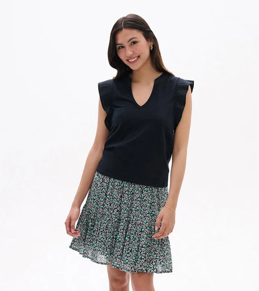 HATLEY  1904 RUFL SLVLESS TANK