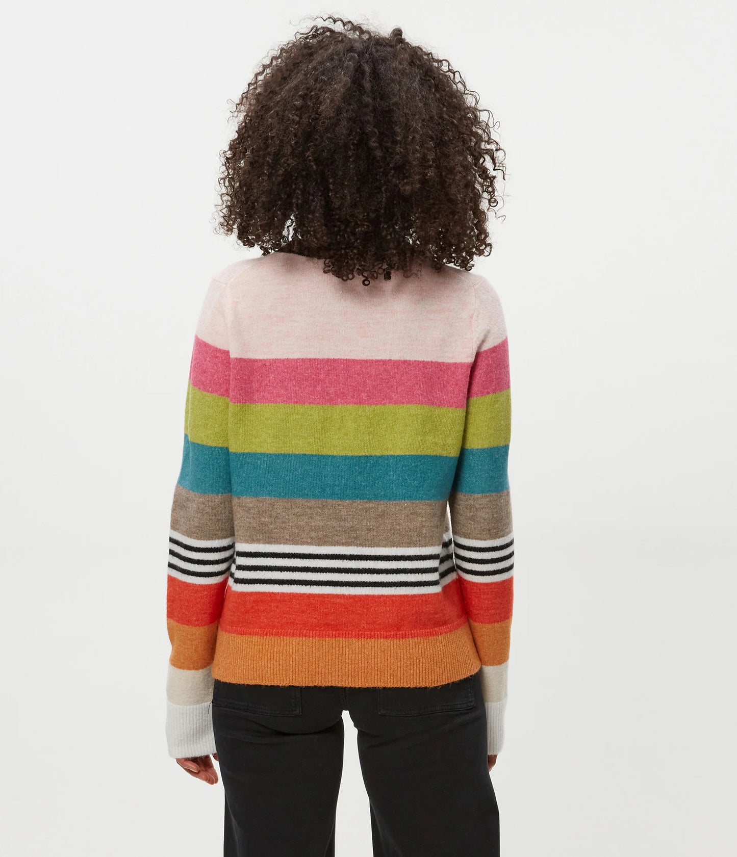 Multi Stripe Crew Swtr