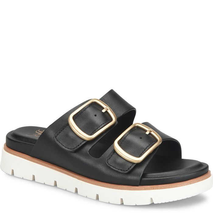 SOFT GABBY LTHR SLIDE