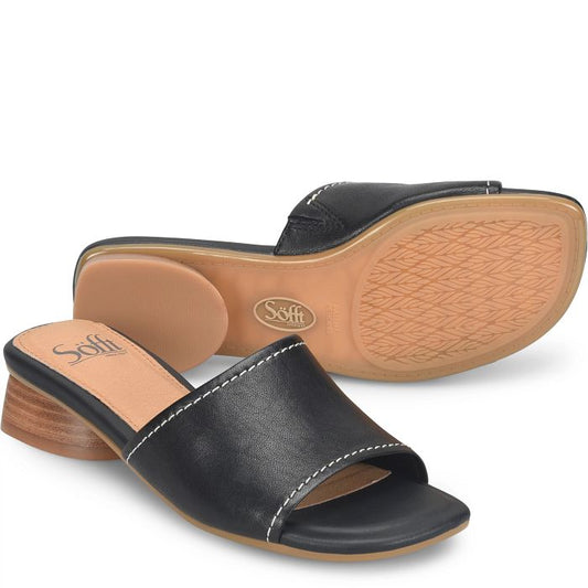 SOFT SAHARA LTHR OPEN HEEL