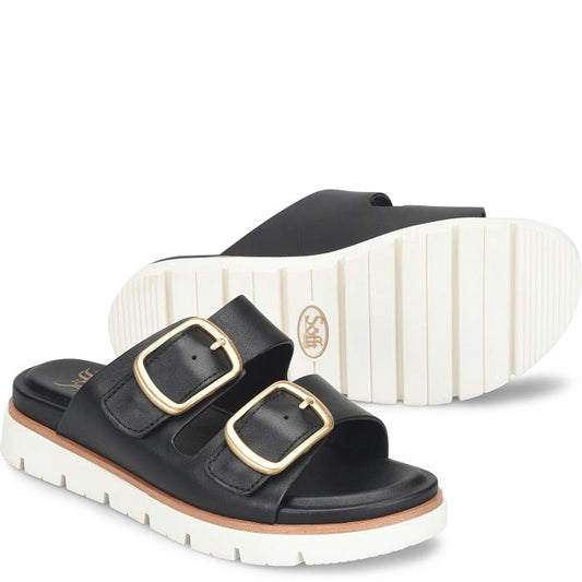 SOFT GABBY LTHR SLIDE