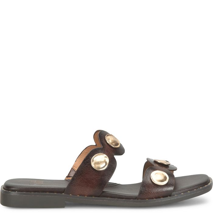 SOFT EZRA LTHR GOLD HARDWARE SANDAL