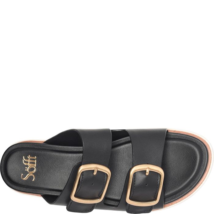 SOFT GABBY LTHR SLIDE