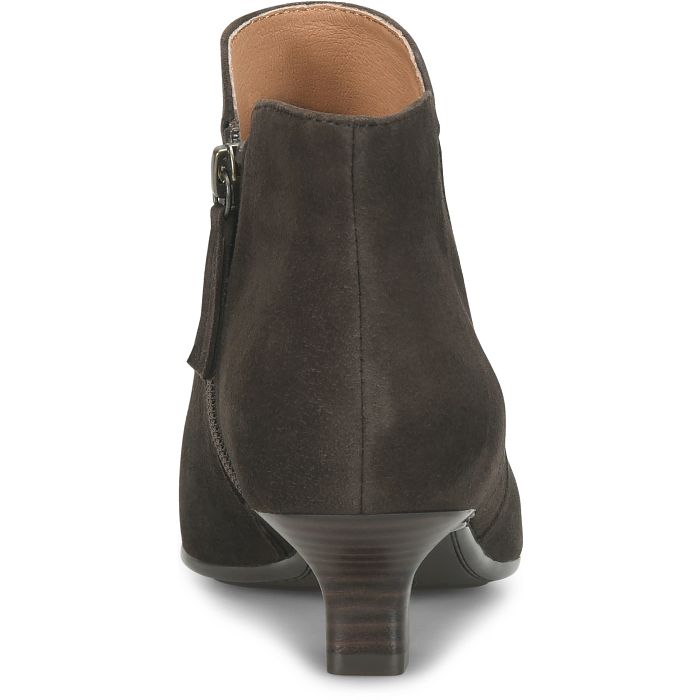 SOFT SAWYER SUEDE BOOTIE HEEL