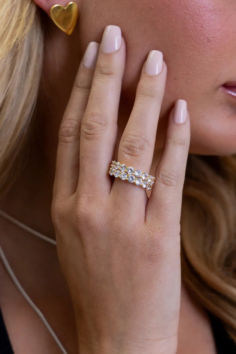SAHI ARI DOUBLE ETERNITY BAND RING