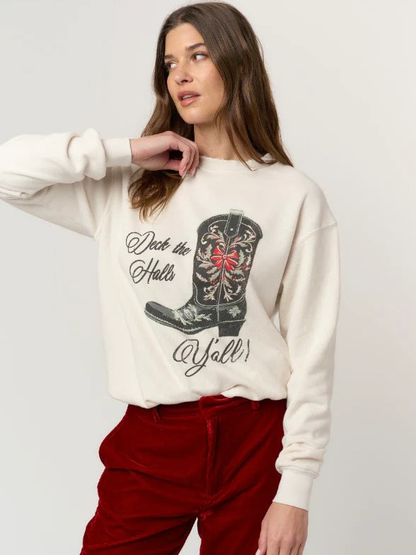 PROJ DECK THE HALLS YA'LL SWEATSHIRT