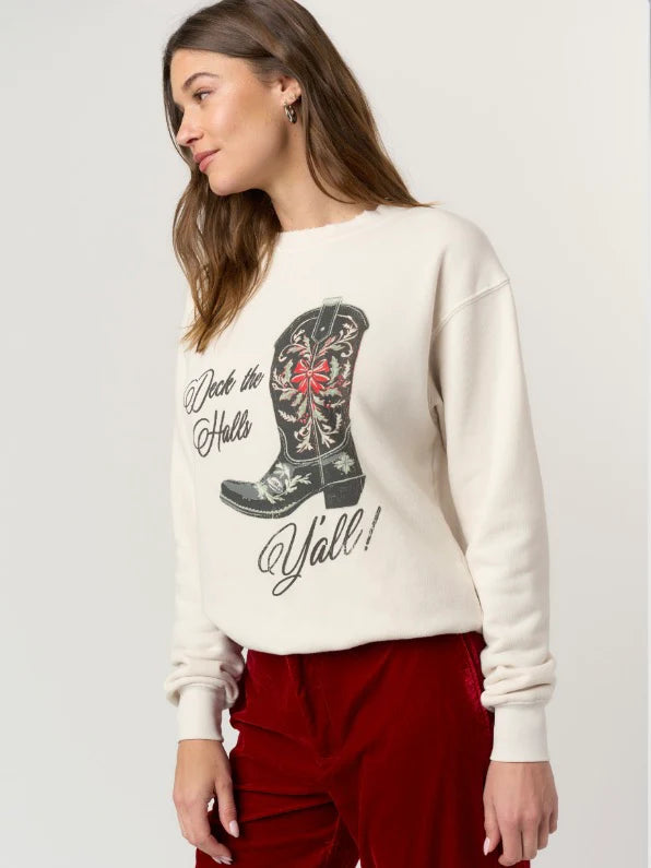 PROJ DECK THE HALLS YA'LL SWEATSHIRT