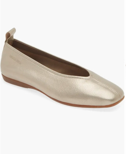 WOND LTHR BALLERINA FLAT