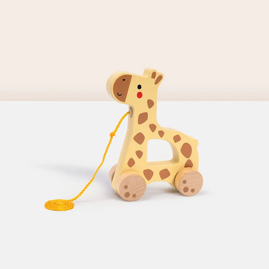 123 TJ009A PULL ALONG GIRAFFE TOY