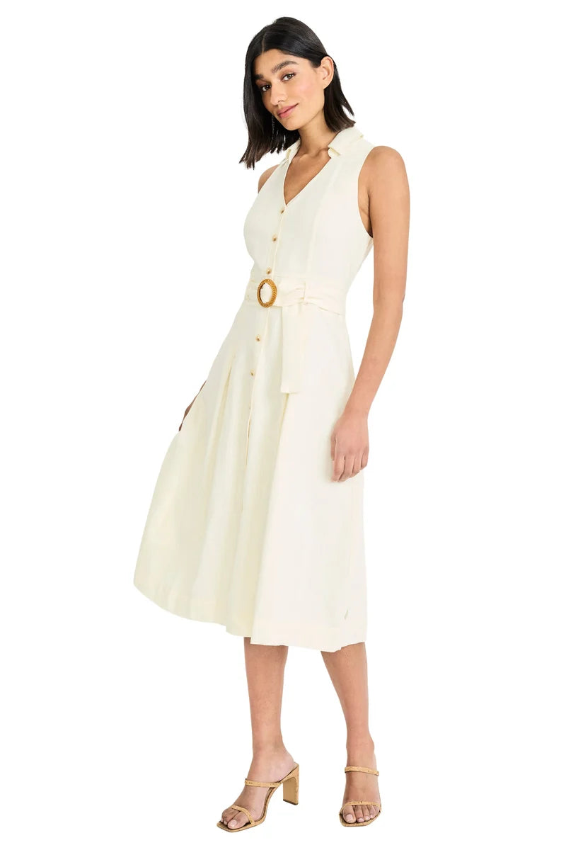 MAGGY G6876 BELTED MIDI DRESS