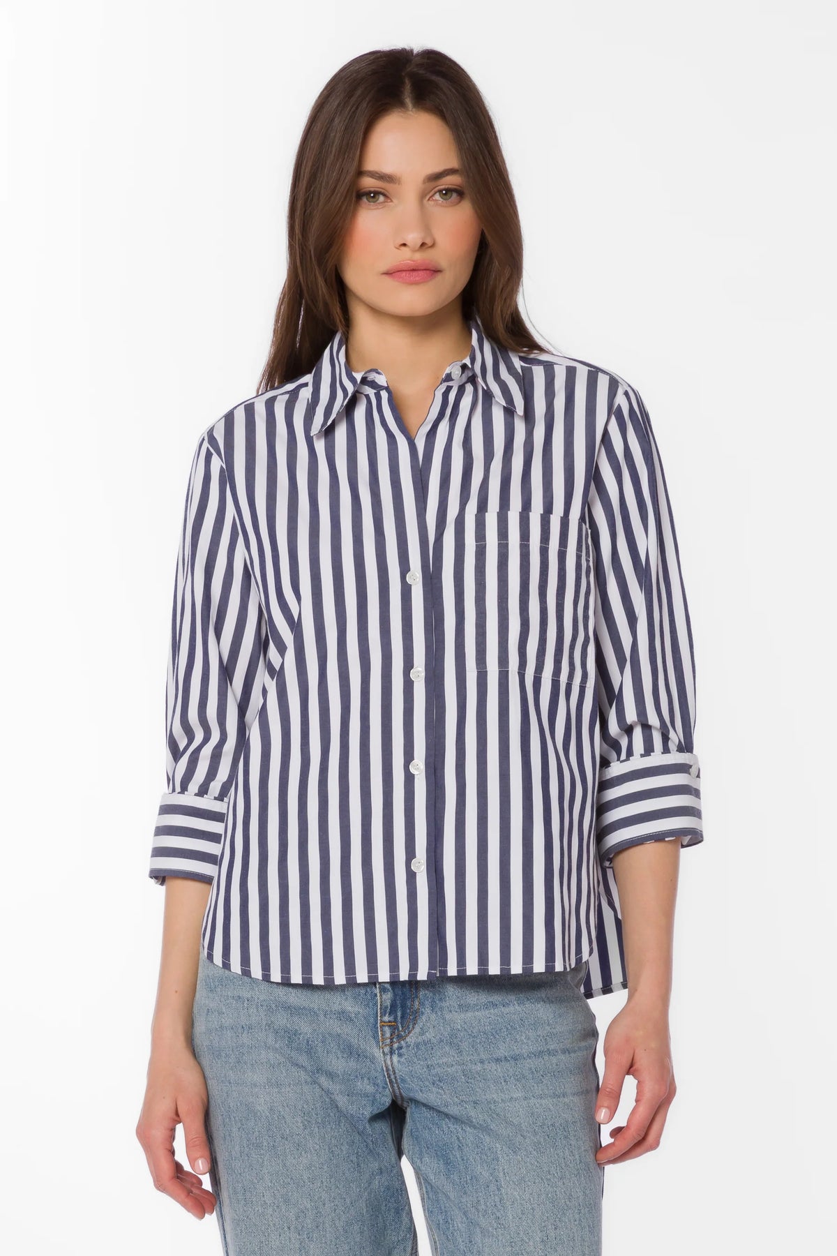 VELV 24690 STRIP LS SHIRT