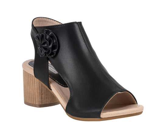 GC ZAKKI PEEPTOE 1FLWR CHUNKY HEEL