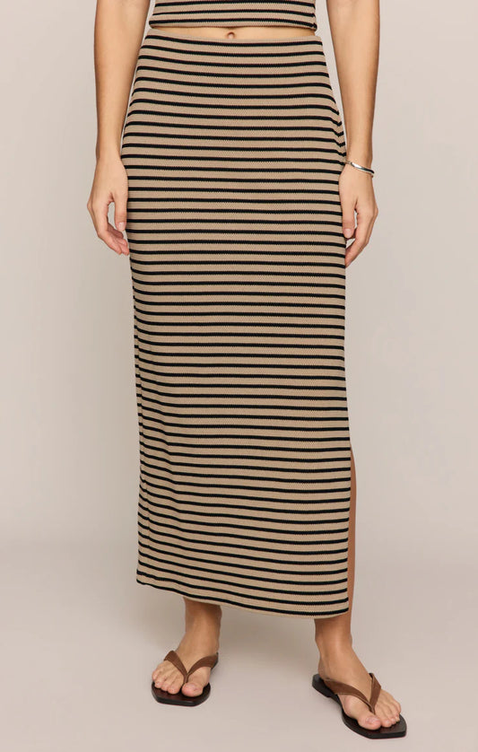 ZSUPP AINSLIE STRIP MIDI SKIRT