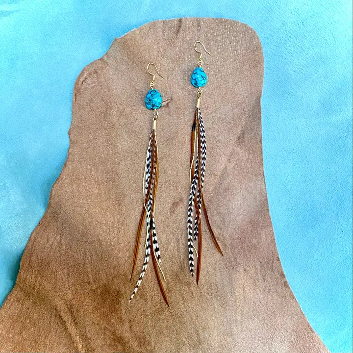 ASTALI TURQ FTHR EARRING