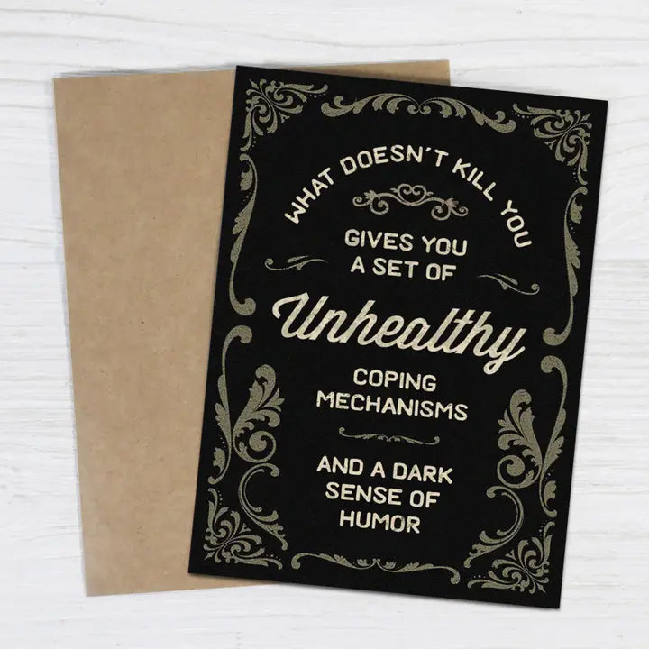 BAD FUNNY GREETING CARD