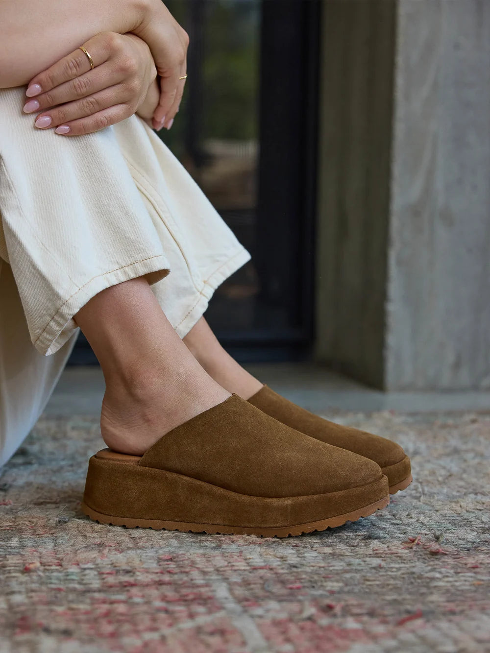 SEY COME AWAY WITH ME SUEDE SLIP ON