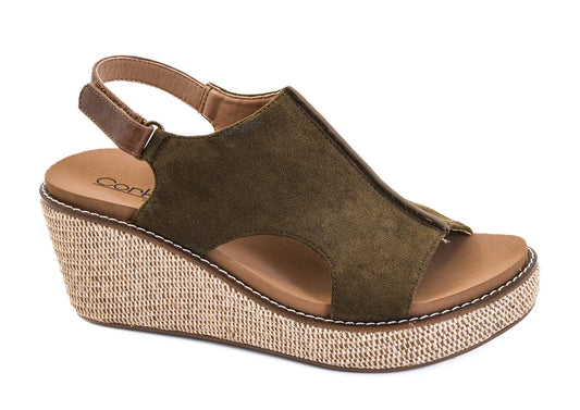 CORKYS CARLY ANKLE STRAP WEDGE