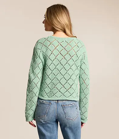 ZSUPP ZW261386 CROCH CROP LS TOP
