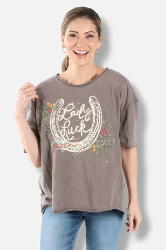 CAITE LADY LUCK TEE SS