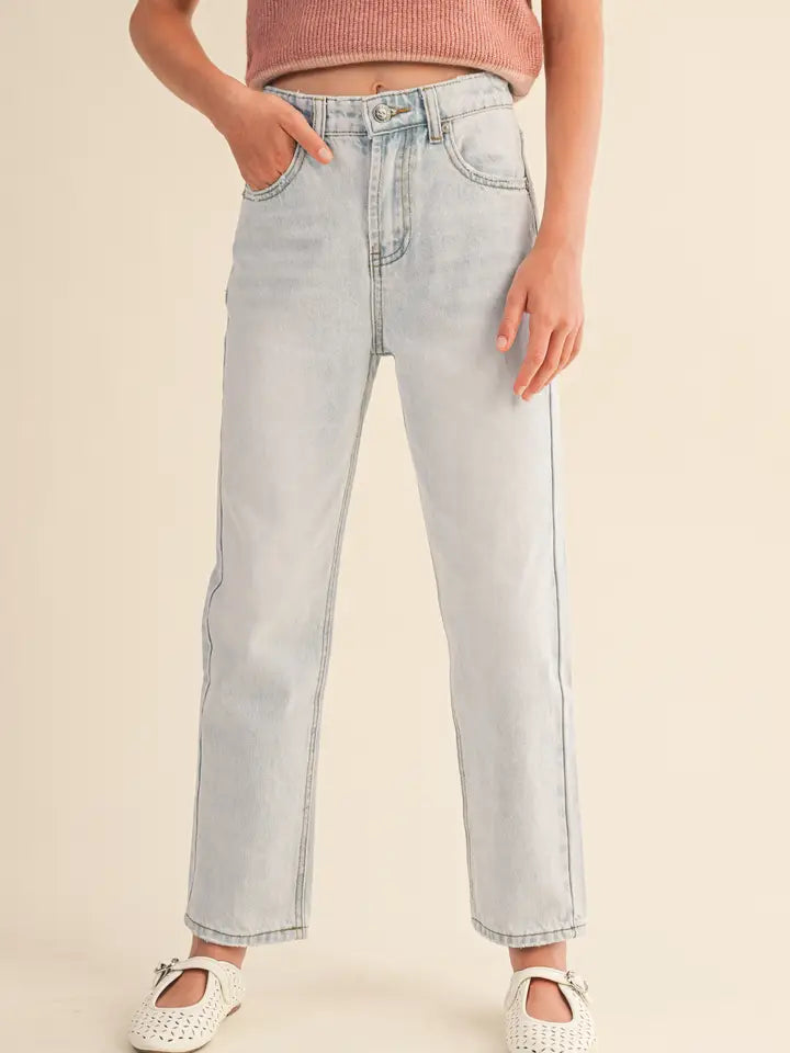 HEART STRAIGHT LEG JEANS