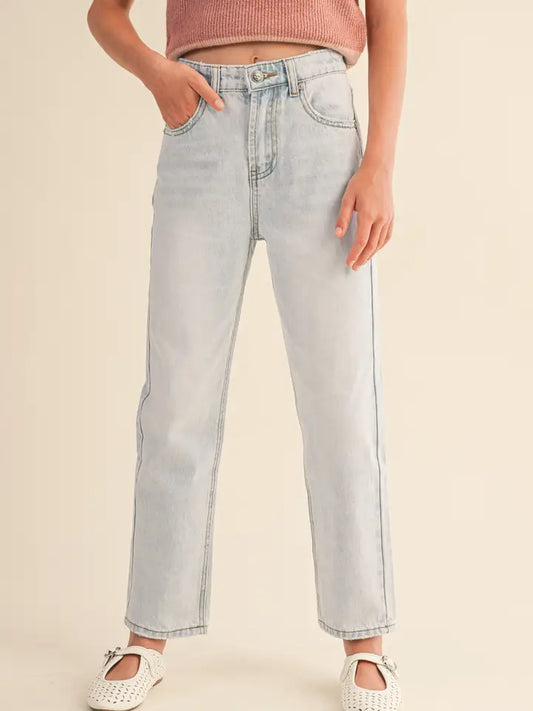 HEART STRAIGHT LEG JEANS
