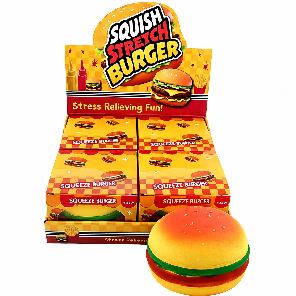 JOIA LARGE HAMBURGER SQUISHY TOY