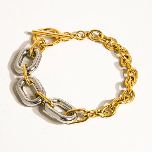 MAIQ 2TONE CHAIN BRACELET