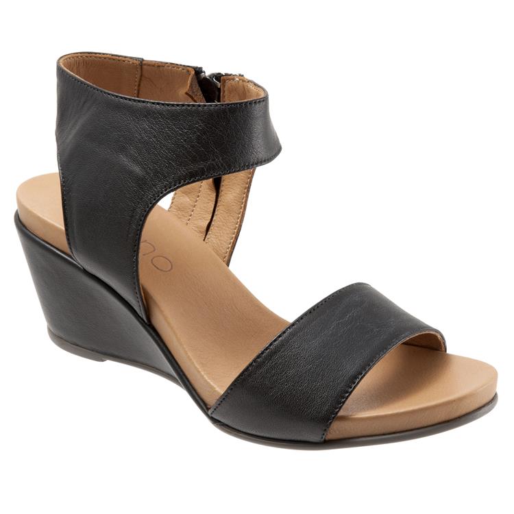BUENO IDA ZIP UP UP LTHR WEDGE