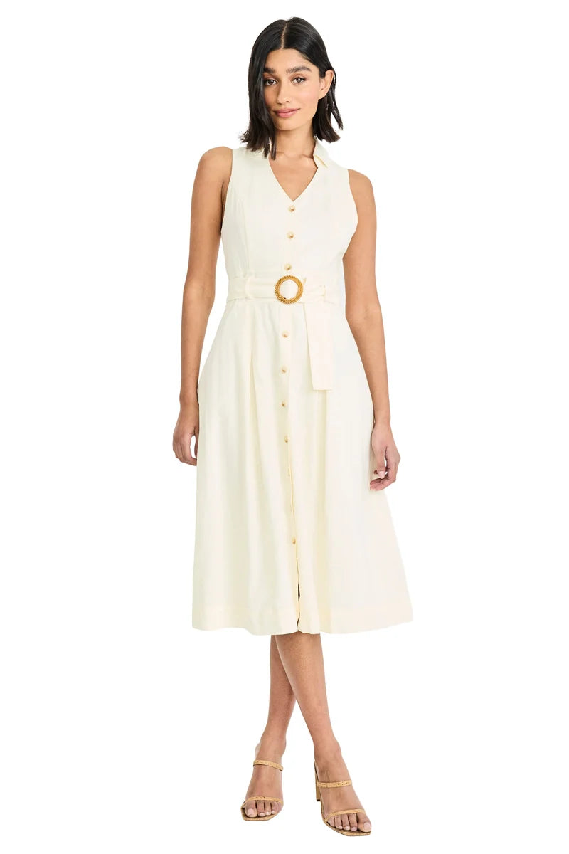 MAGGY G6876 BELTED MIDI DRESS