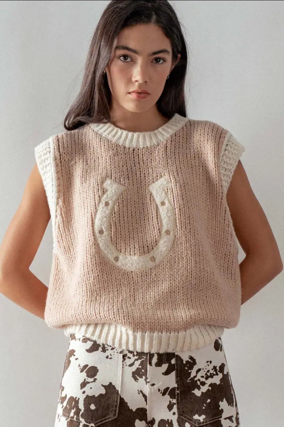 Knit Horseshoe Tank