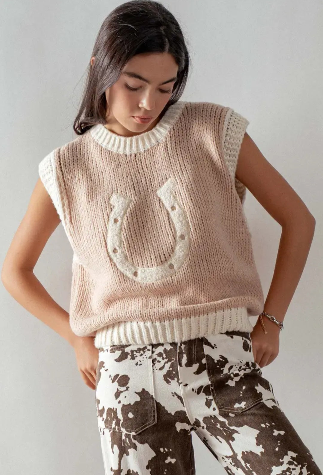 Knit Horseshoe Tank