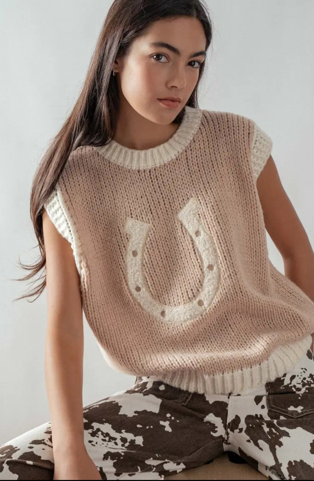 Knit Horseshoe Tank