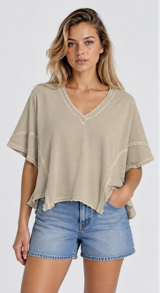 XCVI 14994 VEE PULLOVER TOP