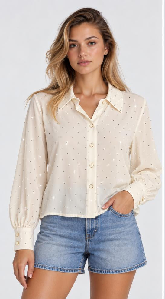 VELV 24279N BLINGY LS SHIRT