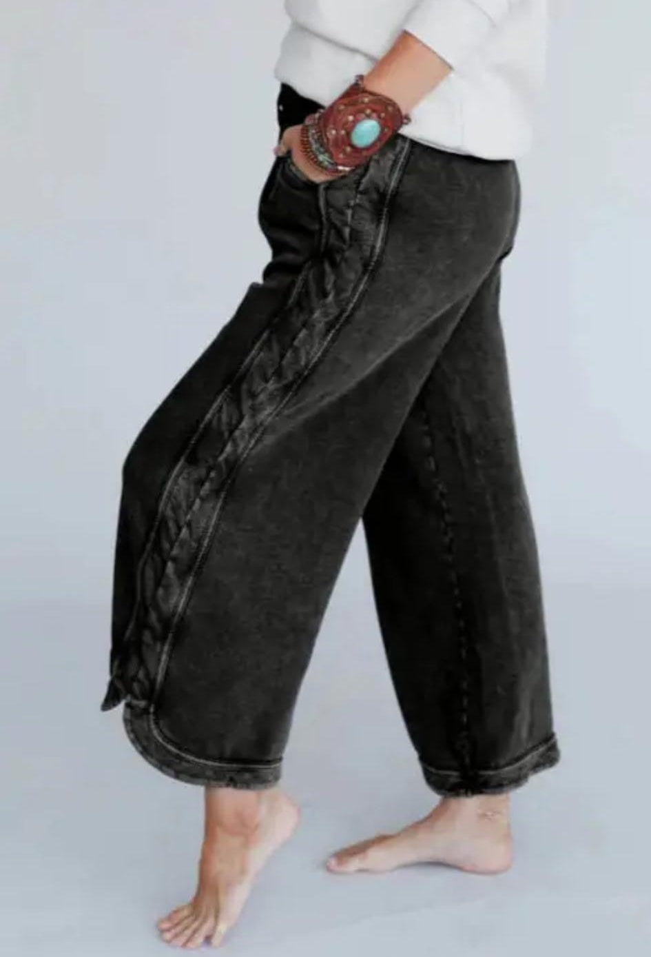 BIRD CROP WIDE LEG PANT