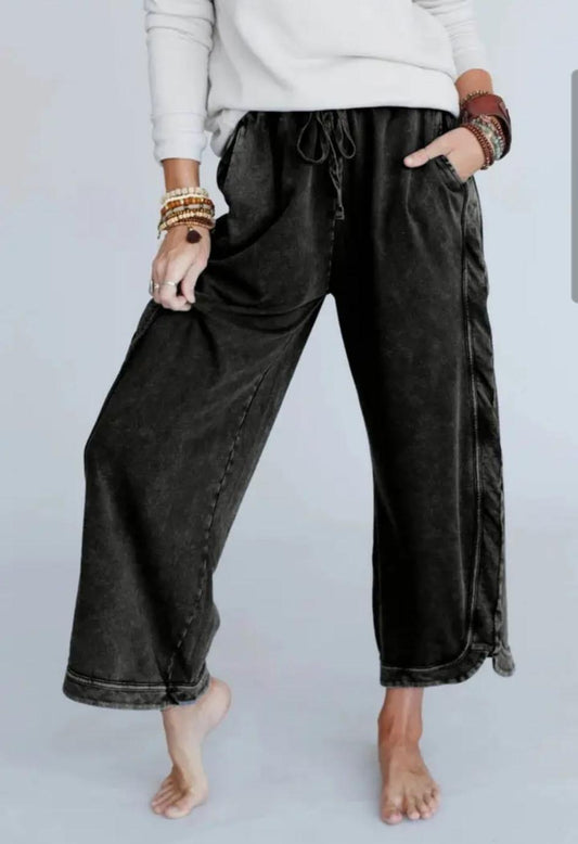 BIRD CROP WIDE LEG PANT