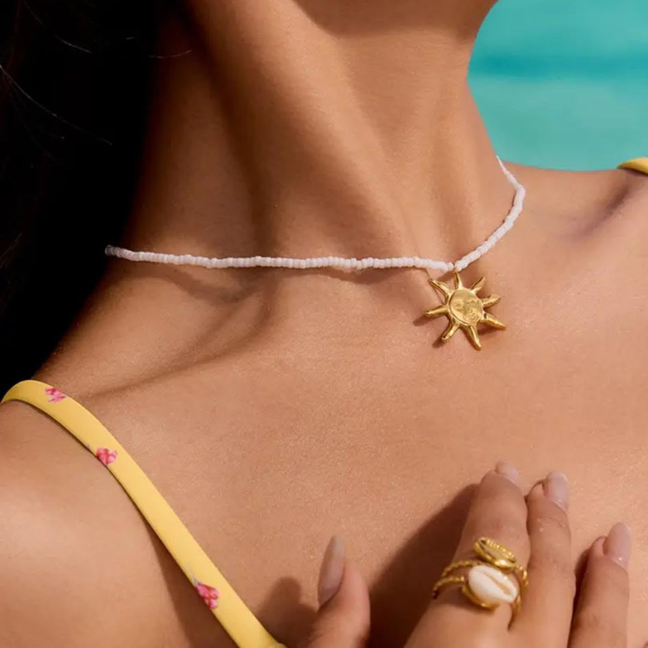 MAIQ SUN BEAD NECKLACE