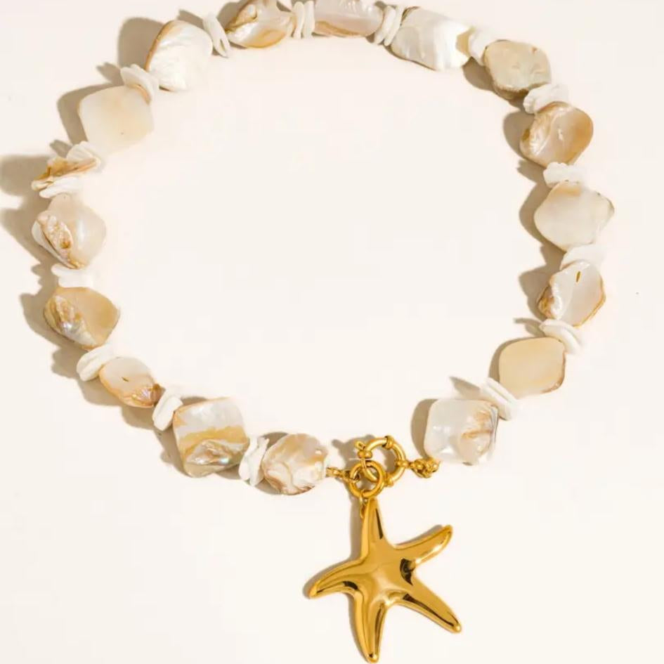 MAIQ 18 DIP MULTI STRAND STARFISH NECKLACE