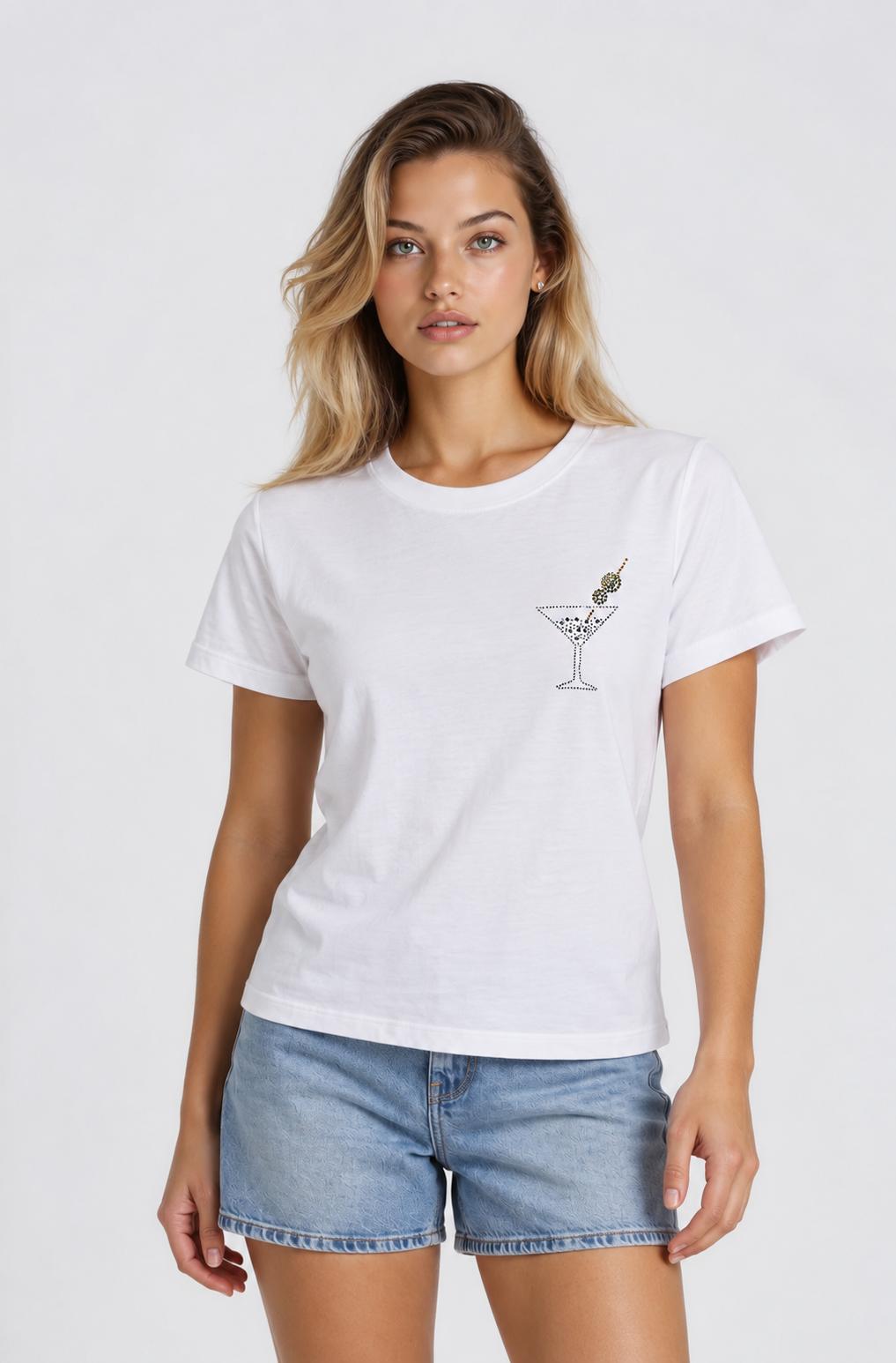 CHRL CL13297-100 MARTINI BLING TEE
